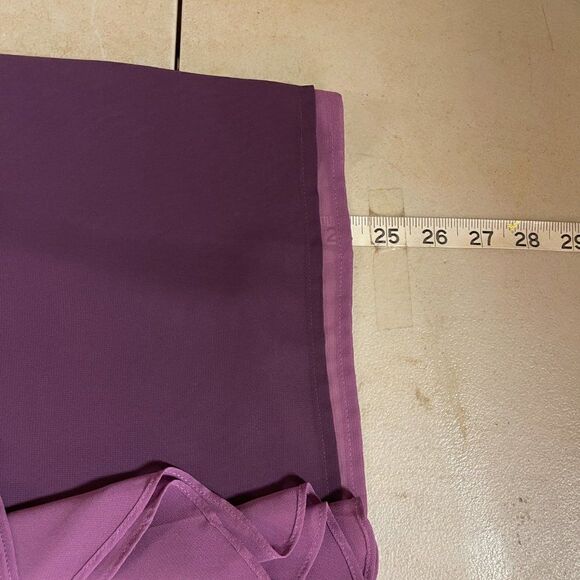 Ann Taylor Loft Purple Ruffle Blouse M - Picture 11 of 11